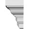 Ekena Millwork 136" Bottom Width x 144 3/4" Top Width x 7 7/8"H x 1 1/4"P Classic Crosshead CRH08X136ST - alternate 2